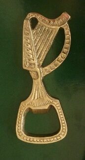 Gorgeous Solid Brass Harp Bottle Opener