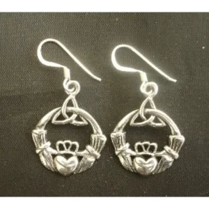 Authentic Irish Sterling Silver Claddagh/Trinity Knot Earrings