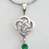 Go Green! Sterling Silver Celtic Knot Necklace