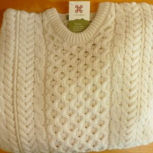 Alternative view of Traditional Classic Unisex Aran Knit Fisherman's Sweater