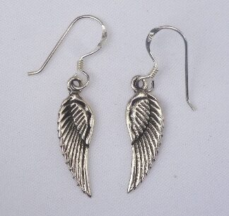 Sterling Silver Angel Wings Earrings