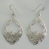 Sterling Silver Interwoven Celtic Dangle Earrings