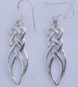 Sterling Silver Endless Knot Earrings
