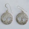 Intricate Sterling Silver Tree of Life Earrings
