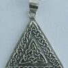 Sterling Silver Interwoven Triquetras Triangle Necklace