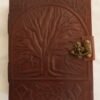 Brown Tree of Life Leather-Bound Parchment Journal