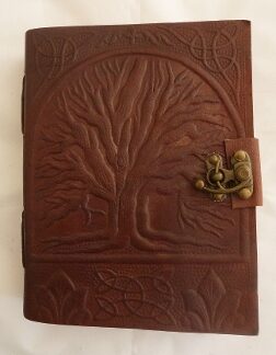 Brown Tree of Life Leather-Bound Parchment Journal