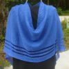 4-Seasons Royal Blue Poncho, 100% Irish Linen, Authentic Irish
