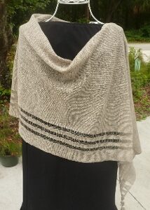 Alternative view of 4-Seasons Natural Poncho, 100% Irish Linen, Authentic Irish