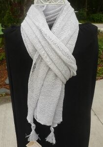 4-Seasons Silver Poncho, 100% Irish Linen, Authentic Irish - Image 3