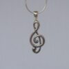 The Treble Clef Sterling Silver Necklace