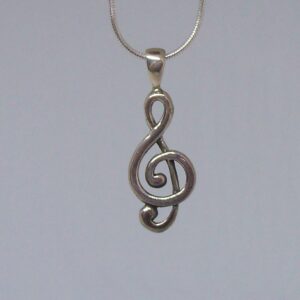The Treble Clef Sterling Silver Necklace