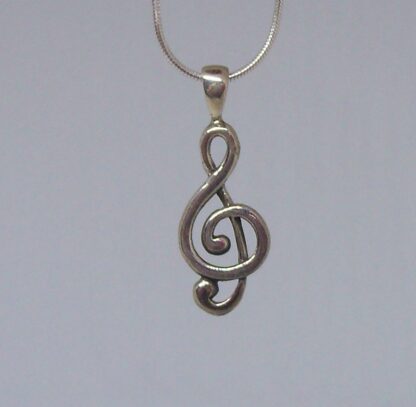 The Treble Clef Sterling Silver Necklace