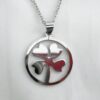 Authentic Irish Stainless Steel Four-Leaf Clover Necklace