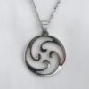 Authentic Irish Stainless Steel Celtic Swirl Necklace