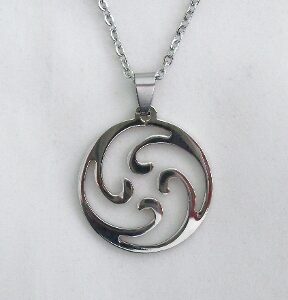 Authentic Irish Stainless Steel Celtic Swirl Necklace