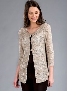 For All the Seasons: Tivoli 3-Button Linen Blend Cardigan