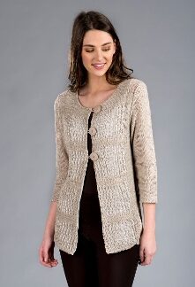 For All the Seasons: Tivoli 3-Button Linen Blend Cardigan