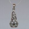 Gorgeous, Artistic, Symbolic - Sterling Woven Claddagh Necklace
