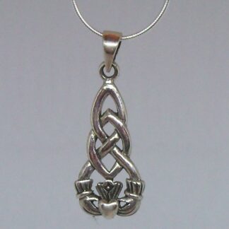Gorgeous, Artistic, Symbolic - Sterling Woven Claddagh Necklace