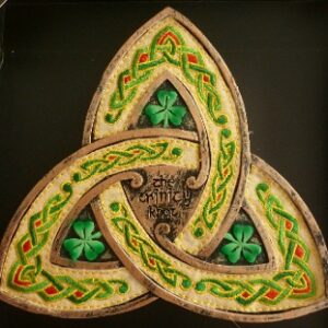 Celtic Threads Hand Painted Trinity Knot Wallhanging