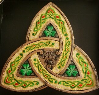 Celtic Threads Hand Painted Trinity Knot Wallhanging