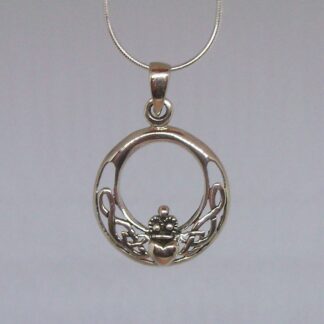 Love It! Sterling Silver Cut-Out Claddagh Necklace