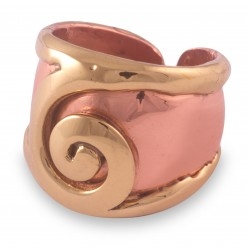 Grange Celtic Spiral 2-Tone Copper Ring