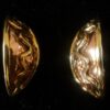 Hammered Copper 2-Tone Celtic Spiral Creole Earrings