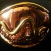 Grange Hammered Copper 2-Tone Spiral Wide Bangle