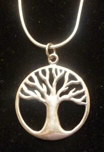 Handsome! Gents' Sterling Silver Tree of Live Necklace