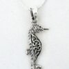 Sensational Silver Celtic Trinity Knot/Seahorse Necklace