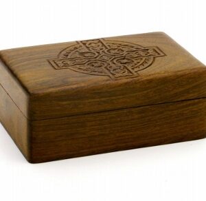 Handmade Celtic Cross Wooden Box