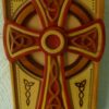 Hand-Carved Celtic Cross Wallhanger from Galway Woodworkers