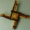 Hand-Carved St. Brigid's Cross Wallhanger from Galway