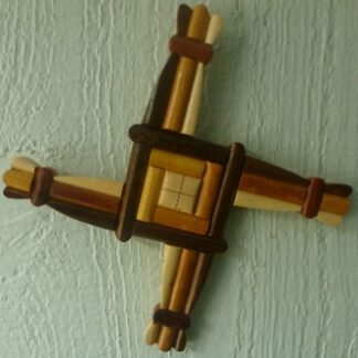 Hand-Carved St. Brigid's Cross Wallhanger from Galway
