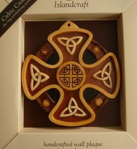 Hand-Carved Eternity Celtic Cross wallhanger from Galway