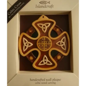 Hand-Carved Eternity Celtic Cross wallhanger from Galway