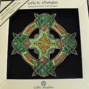 Celtic Threads Handpainted Celtic Cross Wallhanging