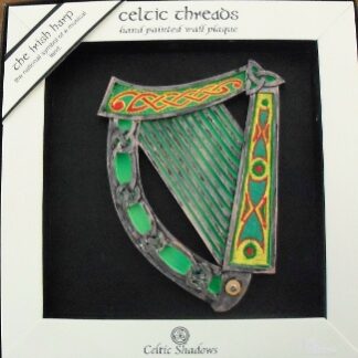 Celtic Threads Handpainted Harp Wallhanging