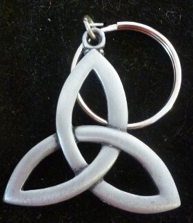 Great Gift: Pewter Trinity Knot Key Ring