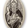 Touchstone Pottery Porcelain Saint Jude Necklace