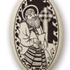 Touchstone Pottery Porcelain Saint Columba Necklace