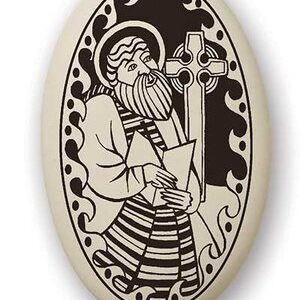 Touchstone Pottery Porcelain Saint Columba Necklace
