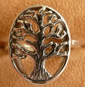 Beautiful Tree of Life Ring in Sterling Silver