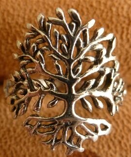 Gorgeous Tree of Life Ring in Sterling Silver