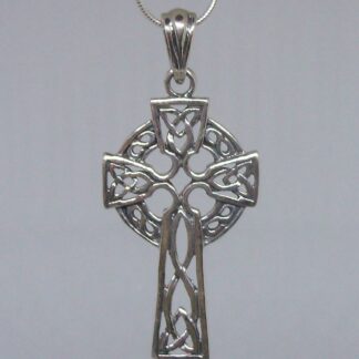 Sterling Silver Trinity Knot/Celtic Cross Necklace