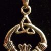 Wow! Sterling Silver Trinity Knot/Claddagh Necklace
