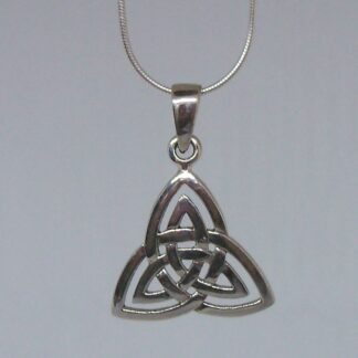 Grab It! Sterling Silver Cut-Out Trinity Knot Necklace
