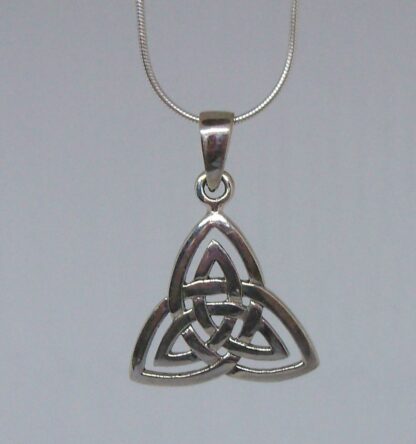 Grab It! Sterling Silver Cut-Out Trinity Knot Necklace